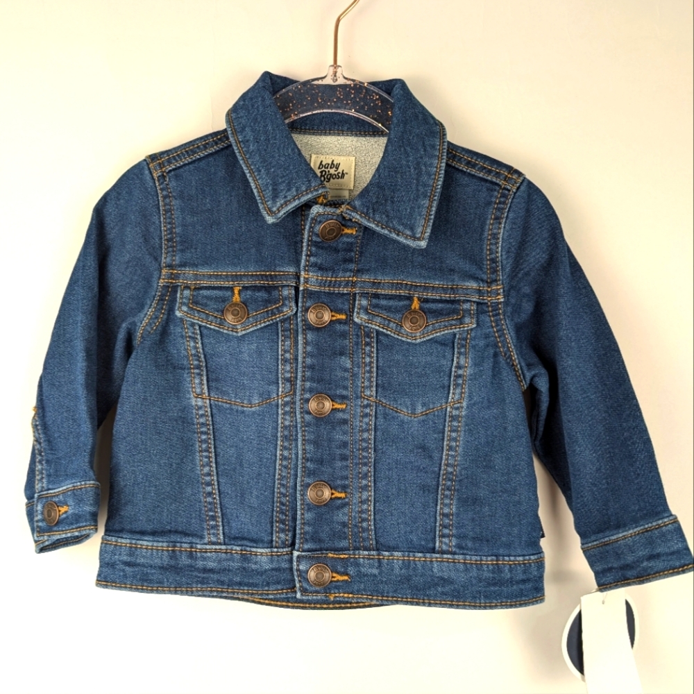 Baby B'gosh Denim Jean Jacket 9 Months Baby Girl Summer Spring Long Sleeve